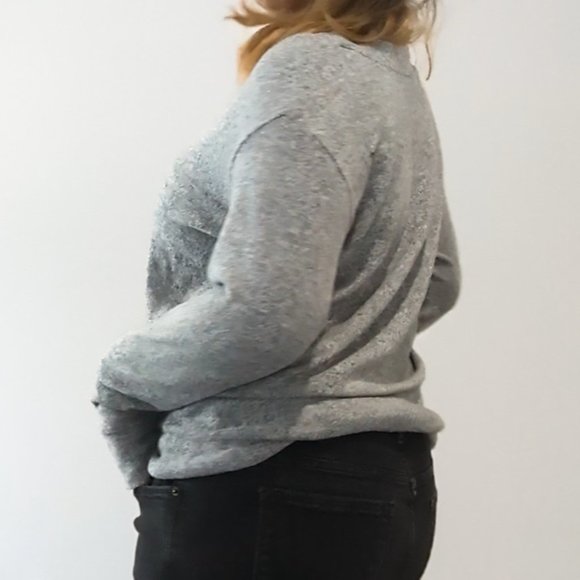 H&M relaxed grey sweater size S - Picture 4 of 5